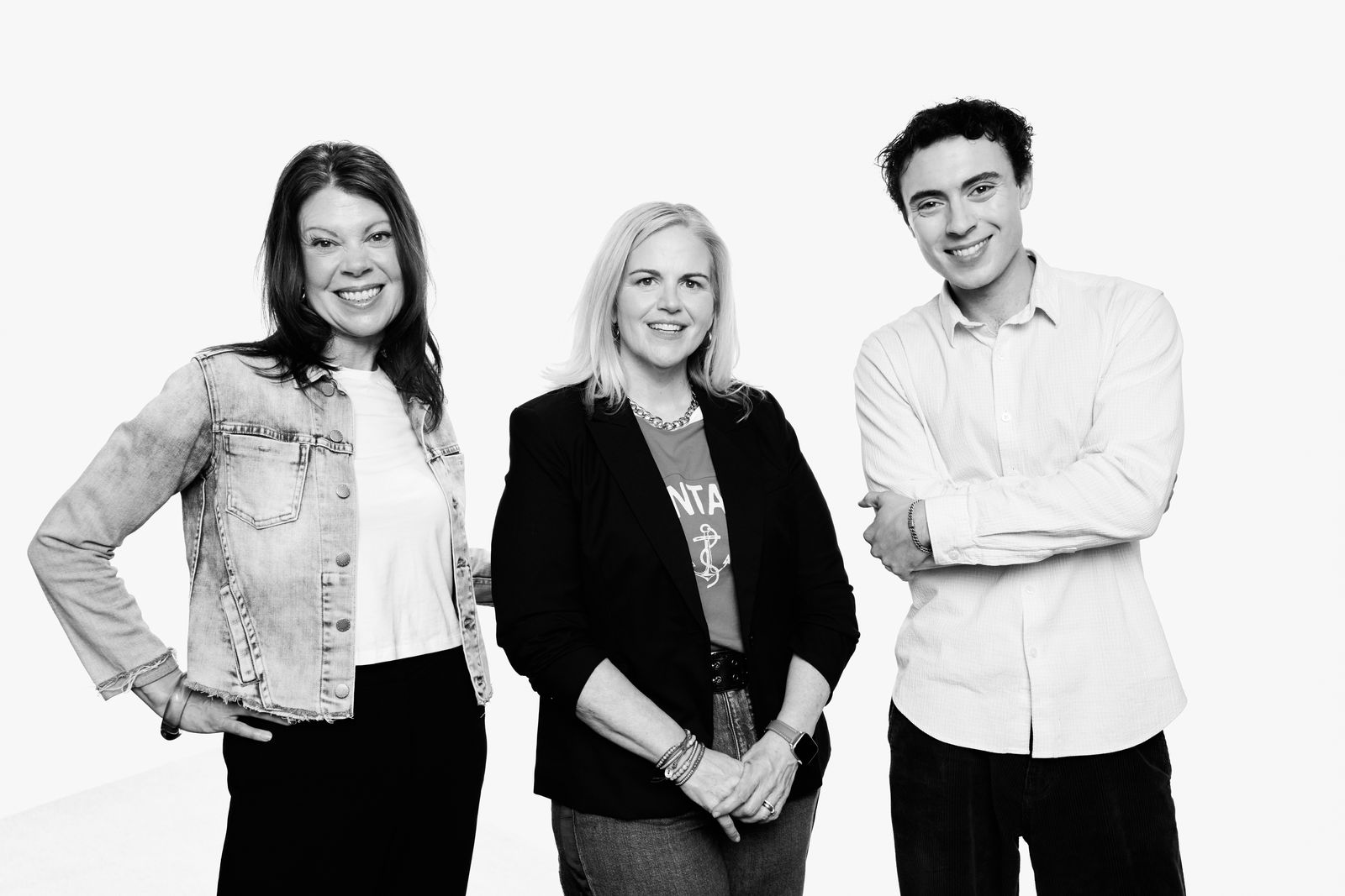 Lisa Rodriguez, Melissa Laverty and Luke Rodriguez, the Slugline founding team